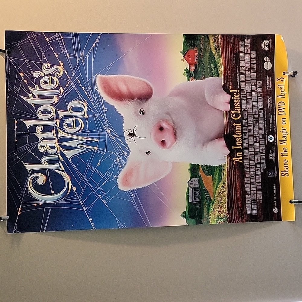 Charlottes web dvd movie release poster 26"×40"